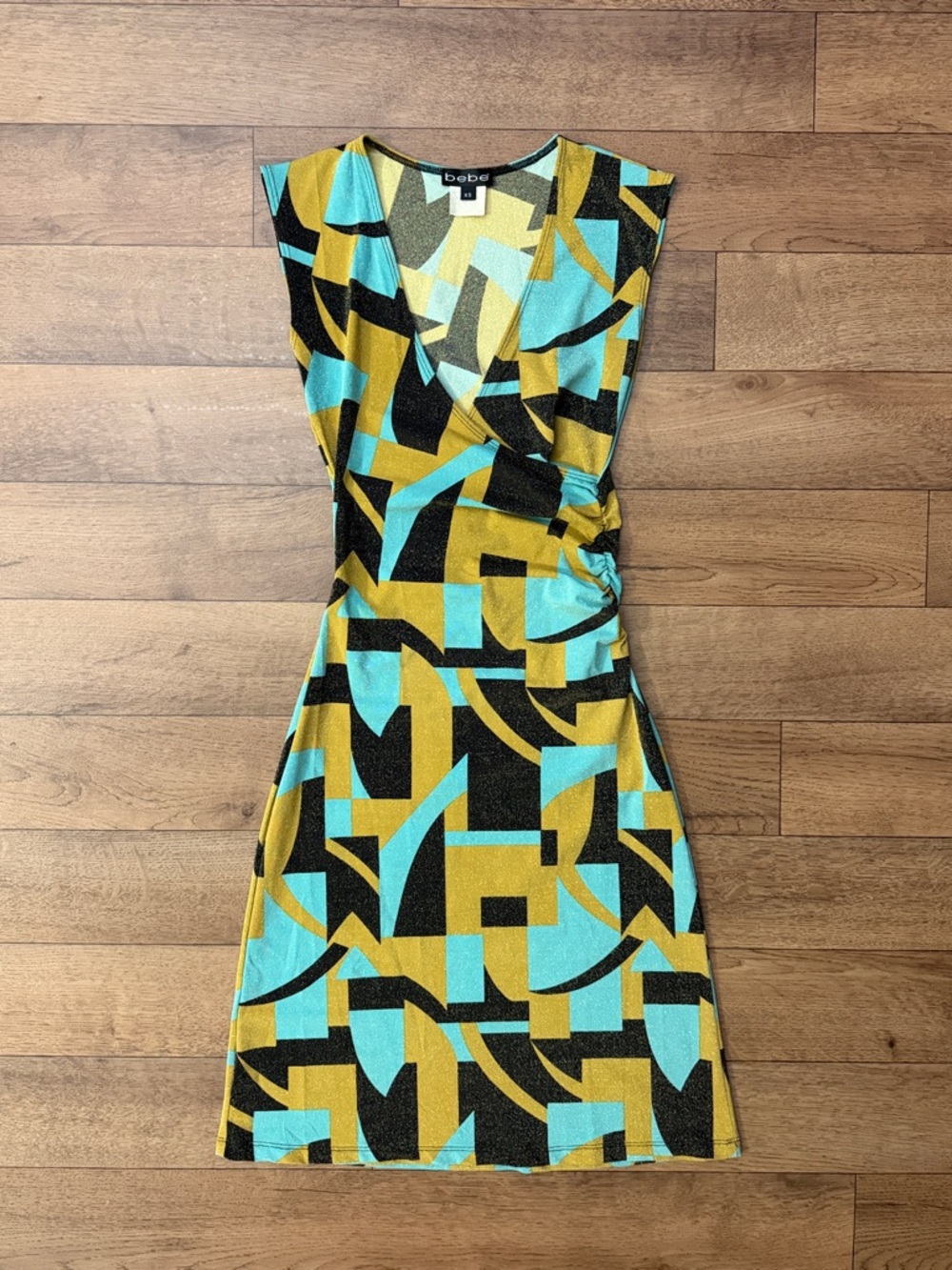 Y2K Bebe Size Extra Small Dress Sparkle Glittery Sexy Sophisticated Business XS